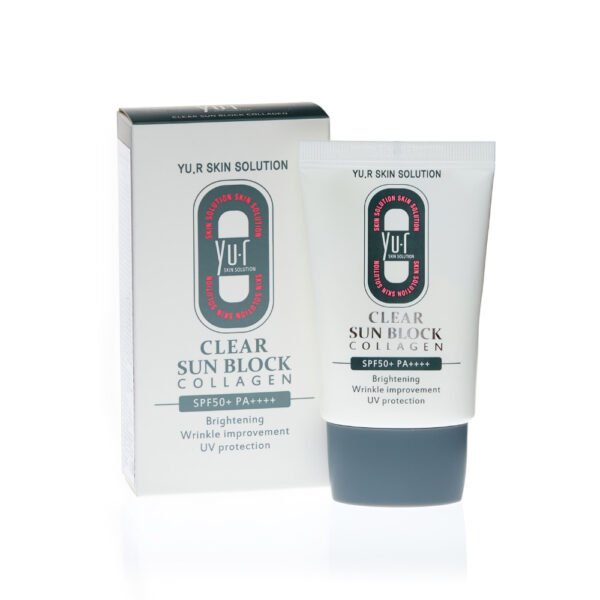 Clear sun block collagen (Apsauga nuo saulės su kolagenu)